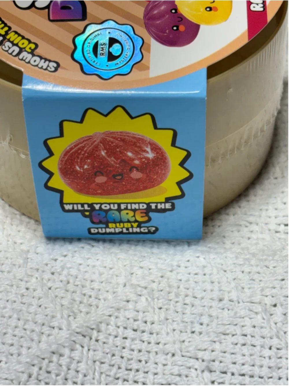 New Sealed RMS Crazy Fun Mystery Squishy Dumpling Rare Ruby Edition TikTok Toy